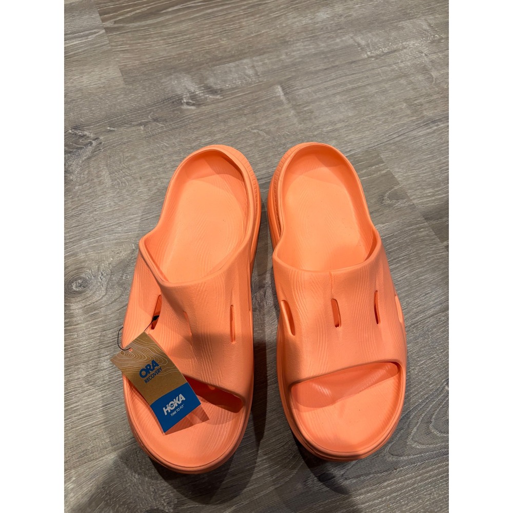 Hoka Ora Recovery‎ Slide 3 Papaya Orange Comfort Sandals US 11 Mens 13 Womens